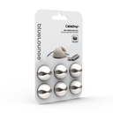 Bluelounge Cable Drop - Selvklæbende holder til kabler, 6-pak - Hvid/Råhvid