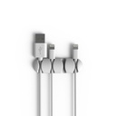 Bluelounge Cable Drop Multi-selvklæbende holder til kabler, 2 stk - Hvid/Råhvid
