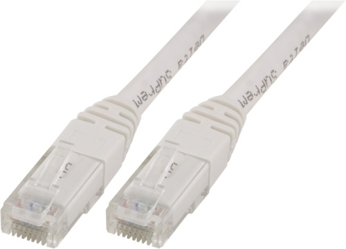 Deltaco - U/UTP Cat5e Netværkskabel, 10m, 100MHz, Delta-certificeret, hvid