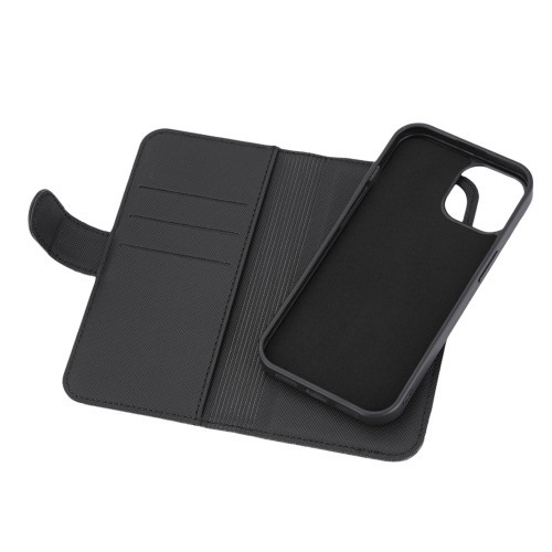 Deltaco Pungeui 2-i-1 til iPhone 13/14/15, aftageligt magnetisk cover, sort