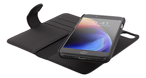Deltaco Pungeui 2-i-1 til iPhone 6/7/8/SE , aftageligt magnetisk cover, sort