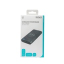 Deltaco Trådløs powerbank med magnet, USB-C og USB-A, 10.000 mAh, sort