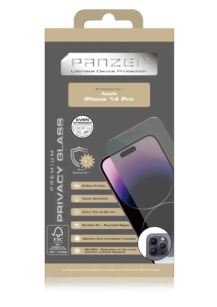 Panzer iPhone 14 Pro Privacy Full-fit