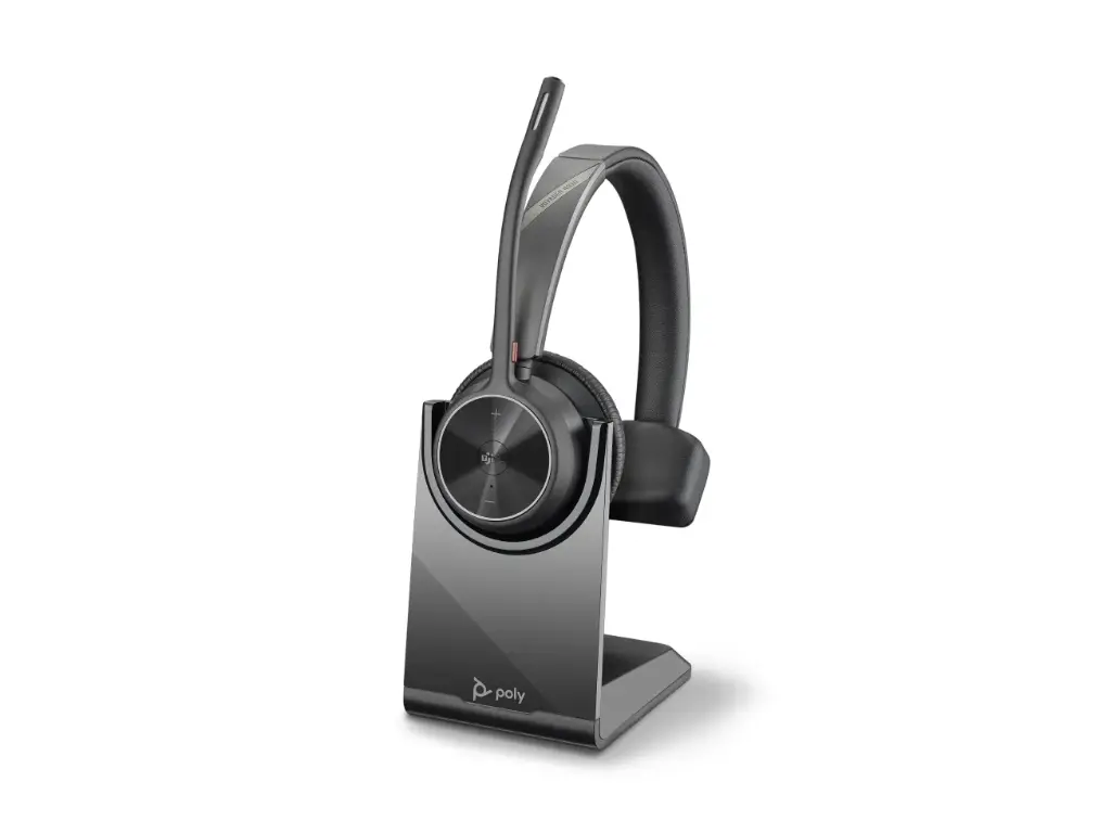 POLY Voyager 4310 UC, Trådløs, Kontor/Callcenter, 122 g, Headset, Sort