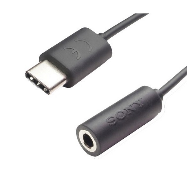 Sony - USB-C to 3.5mm jack Adapter - Black