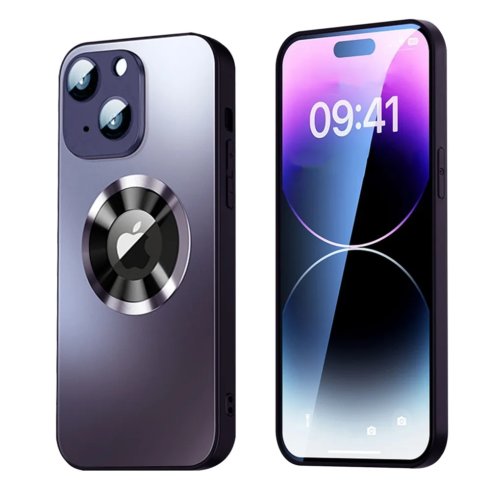 SiGN Magnetic Case iPhone 15 with lens protection and logo view - Sort