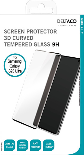 [7333048059284] Deltaco Skærm beskyttelse til Galaxy S23 Ultra Full-Fit