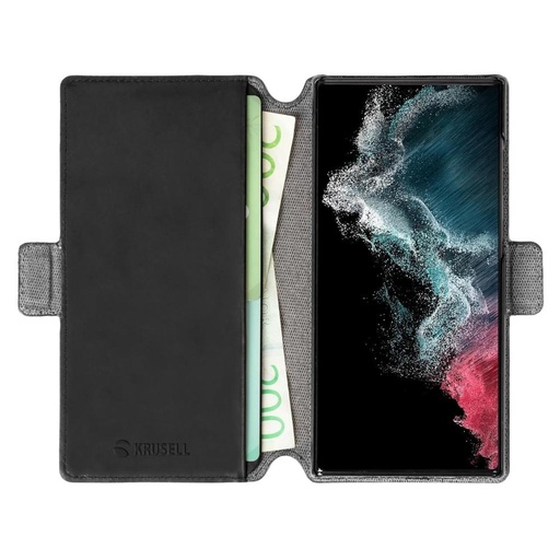 [7394090624721] Krusell Flipcover Galaxy S22 Ultra Sort