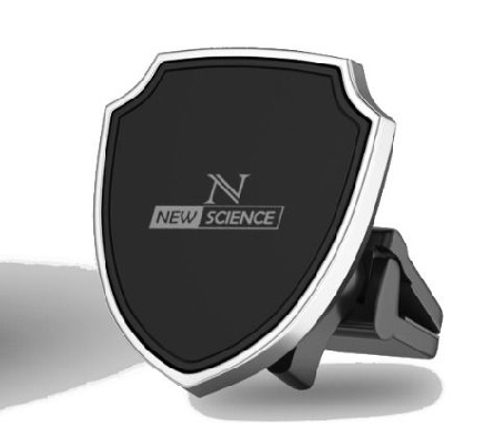 [8416846613878] New Science Magnet Holder med Låseklips inkl. 1 rund i firkantet Magnetplade