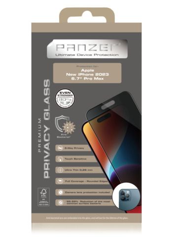[7333048062475] Panzer iPhone 15 Pro Max Privacy Full-fit