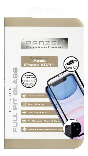 [5706470119413] Panzer Temp. Glass Apple iPhone 11/XR Full-Fit Case-Friendly
