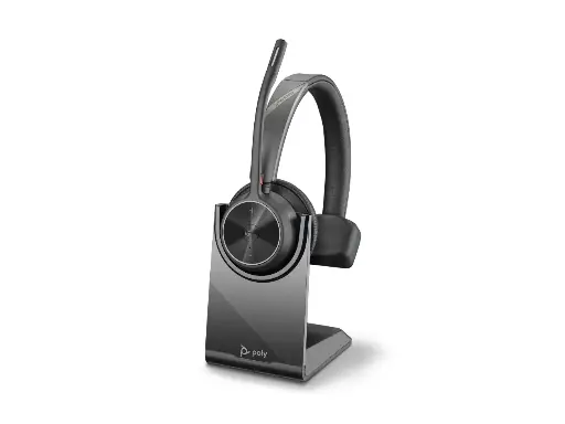 [017229174184] POLY Voyager 4310 UC, Trådløs, Kontor/Callcenter, 122 g, Headset, Sort