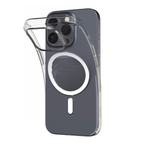 Puro Nude 0.3 MAG TPU-cover til iPhone 16 Pro Max -Gennemsigtig