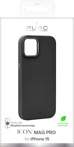 [8018417455704] Puro iPhone 15 Icon Mag Pro Sort