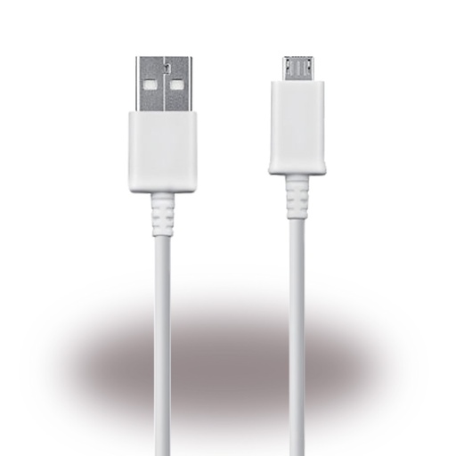 [117164] Samsung ECB-DU4EWE Data og ladekabel Micro USB 1.5 meter Hvid