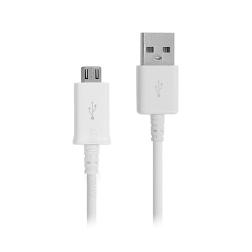 [114282] Samsung MicroUSB Data- og Ladekabel ECBDU4AWE 1 Meter, Hvid