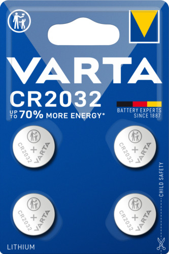 [4008496992973] Varta CR2032 Lithium Coin Batteri 4 Pack