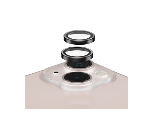 PanzerGlass - Objektiv beskyttelse for mobiltelefon - sort - for Apple iPhone 13, 13 mini