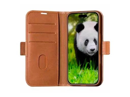 Dbramante1928 iPhone 16 Copenhagen Slim Ægte Læder Cover m. Pung - Tan