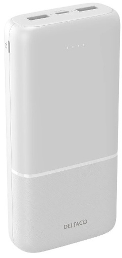 Deltaco PB-C1006 Powerbank - Hvid - 20000 mAh