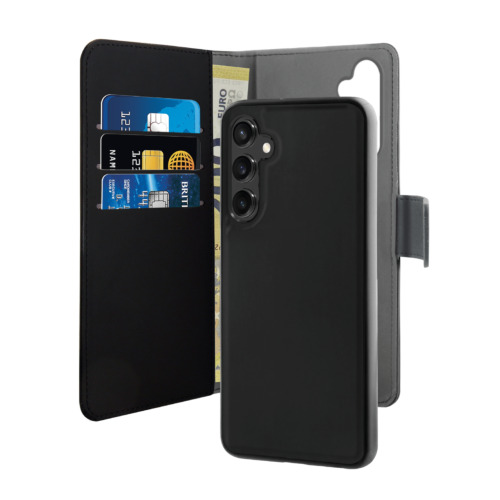 Puro 2-i-1 Wallet Cover til Galaxy A35 5G Sort
